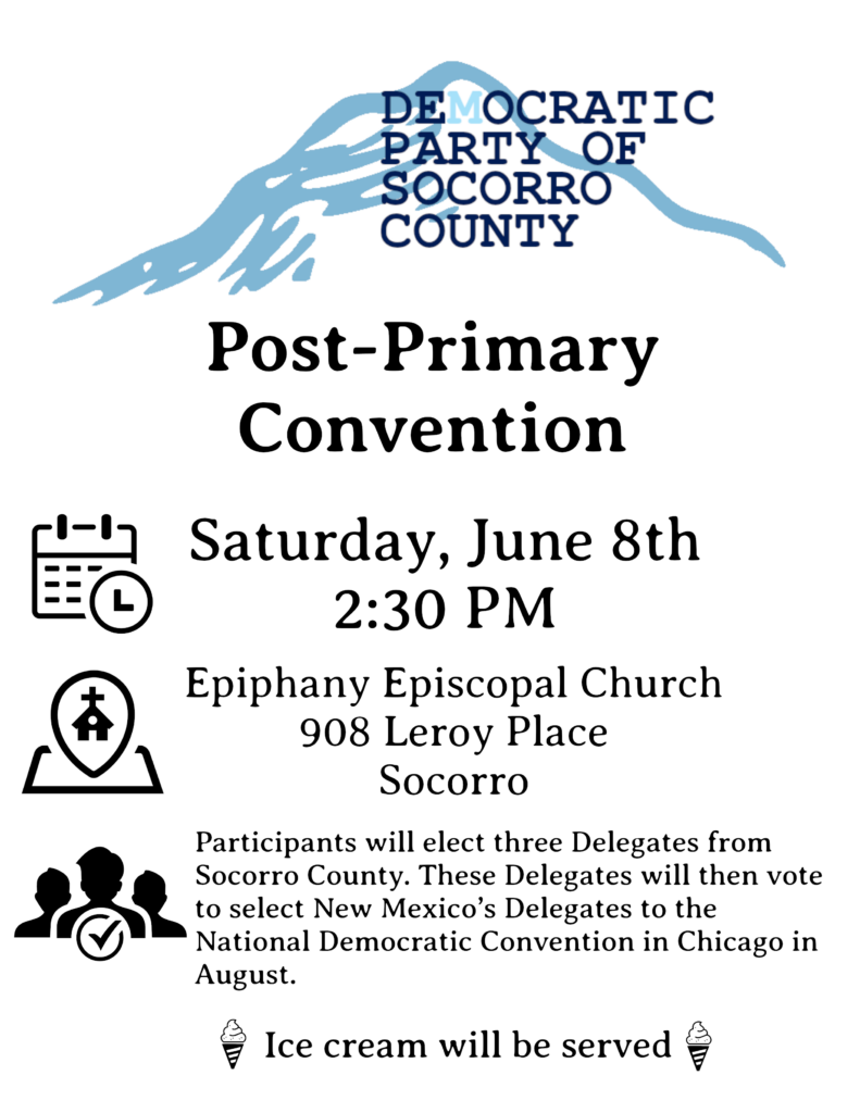 Democratic Party of Socorro County Post-Primary Convention